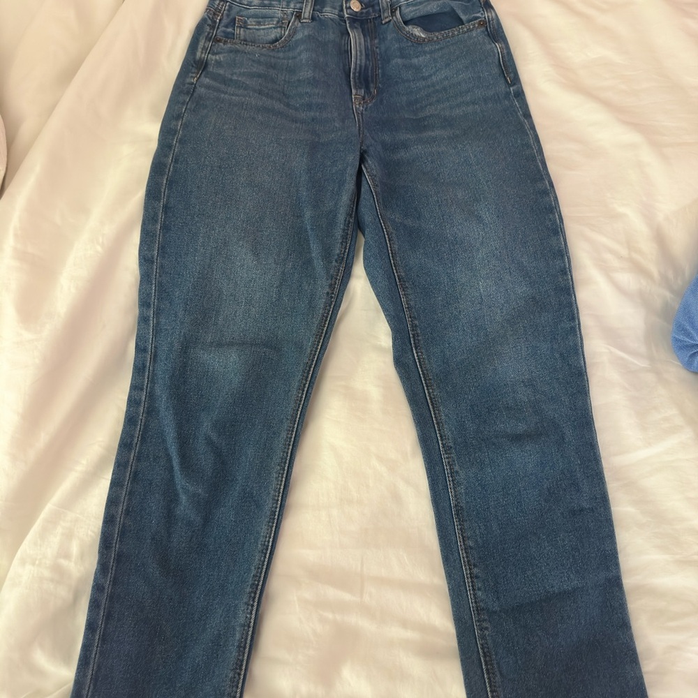 American Eagle Outfitters Women's Straight Leg Blue Jeans